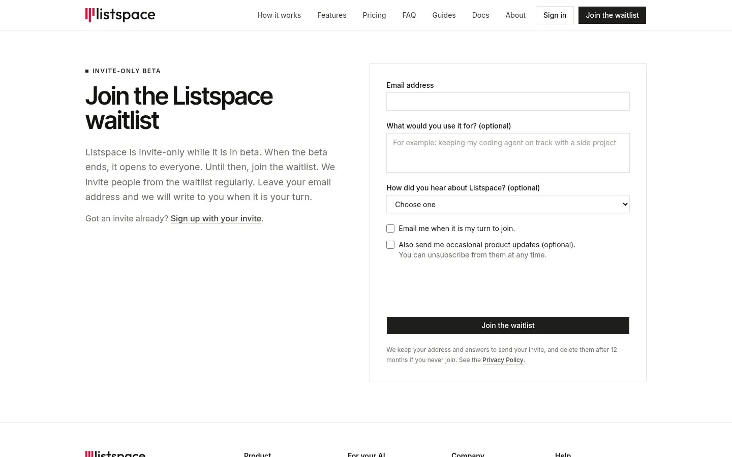 Listspace