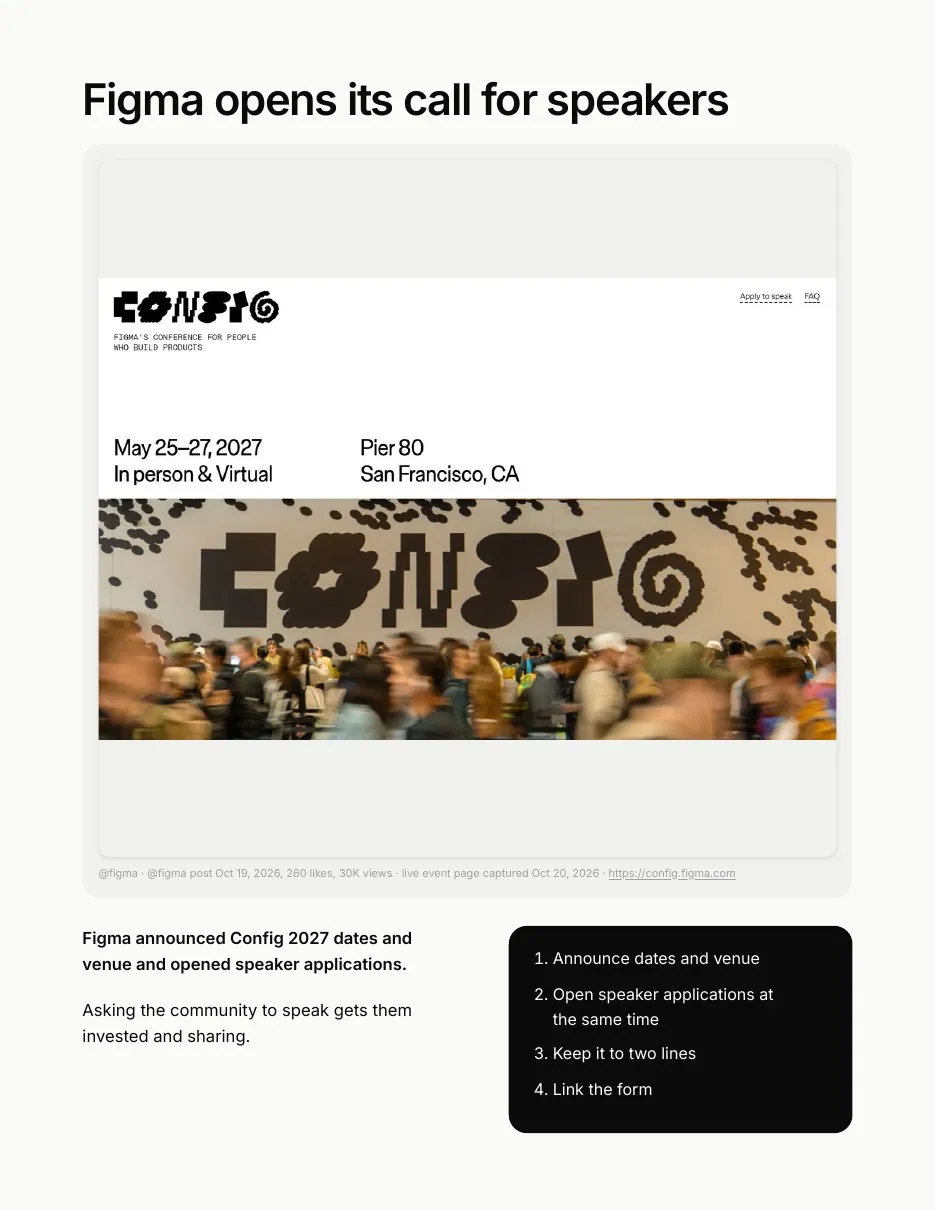 Figma opens its call for speakers
