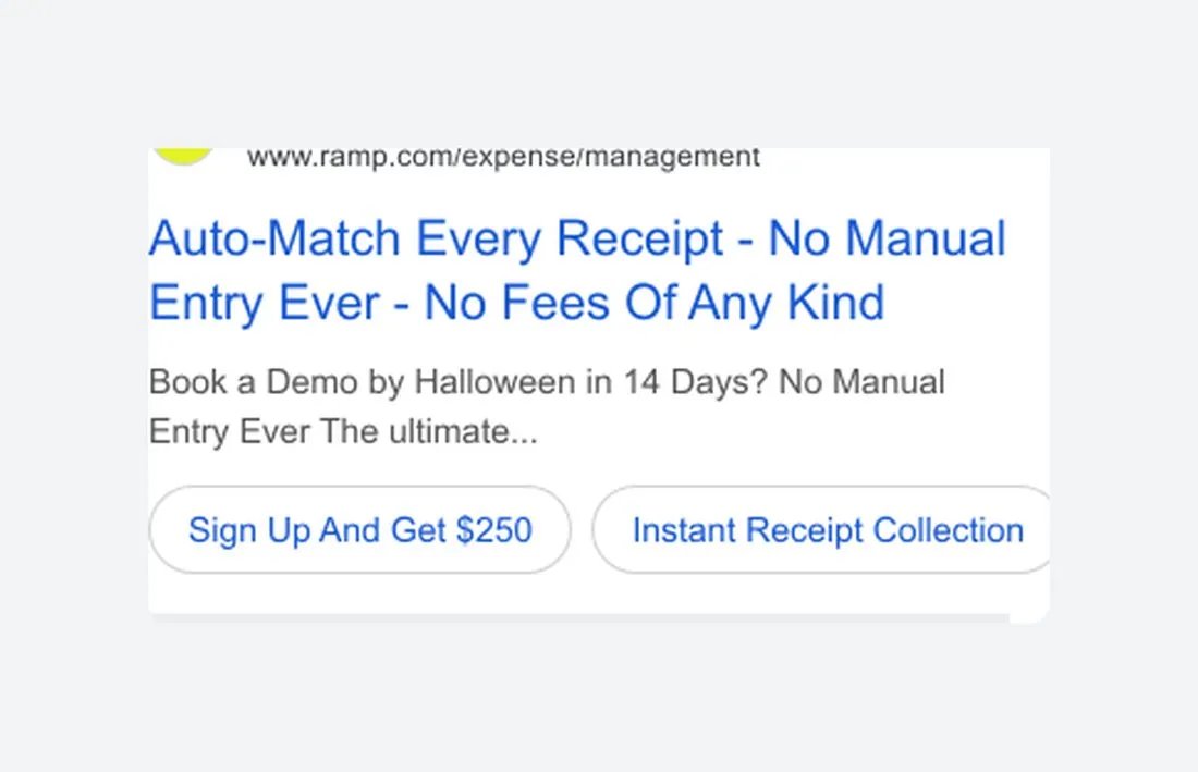 Add a deadline to your search ad