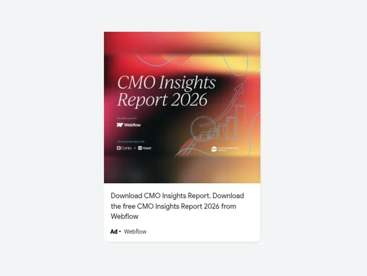 Advertise a report not a product