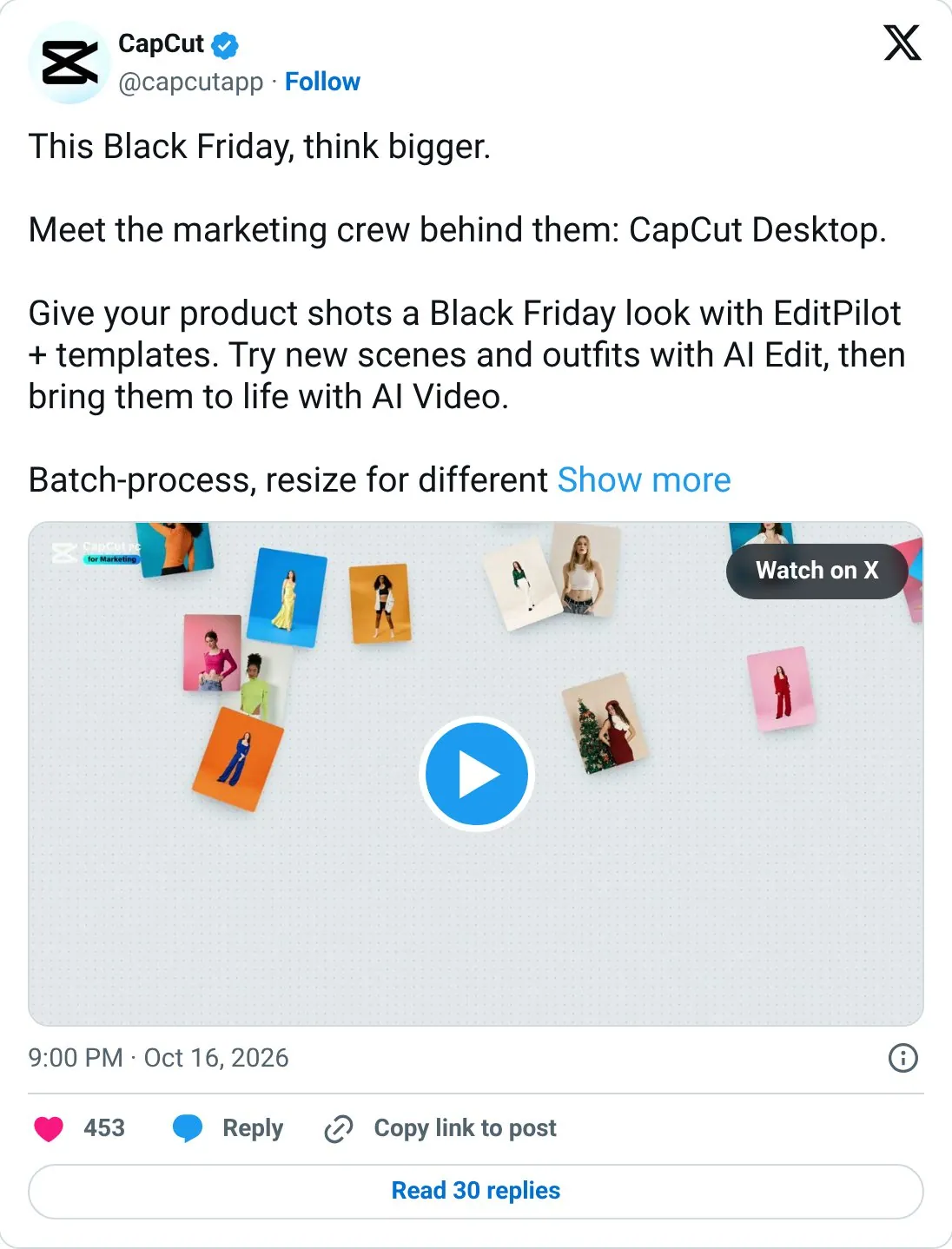Sell the app as a crew for a big moment