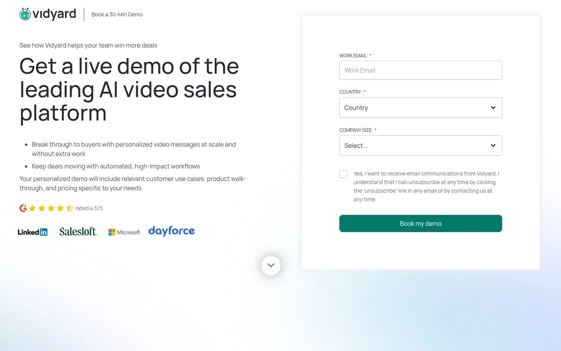 Promise pricing on the call