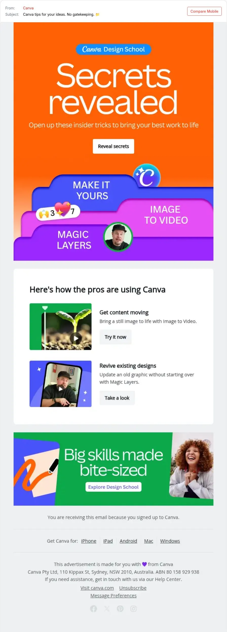 Teach first then show the feature