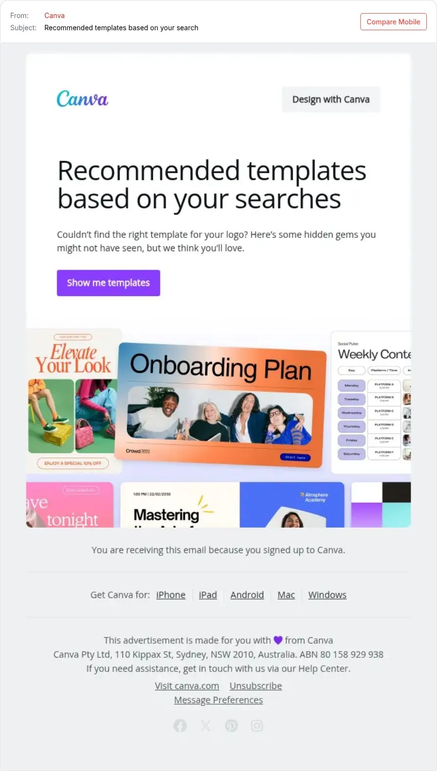 Follow up on what they searched