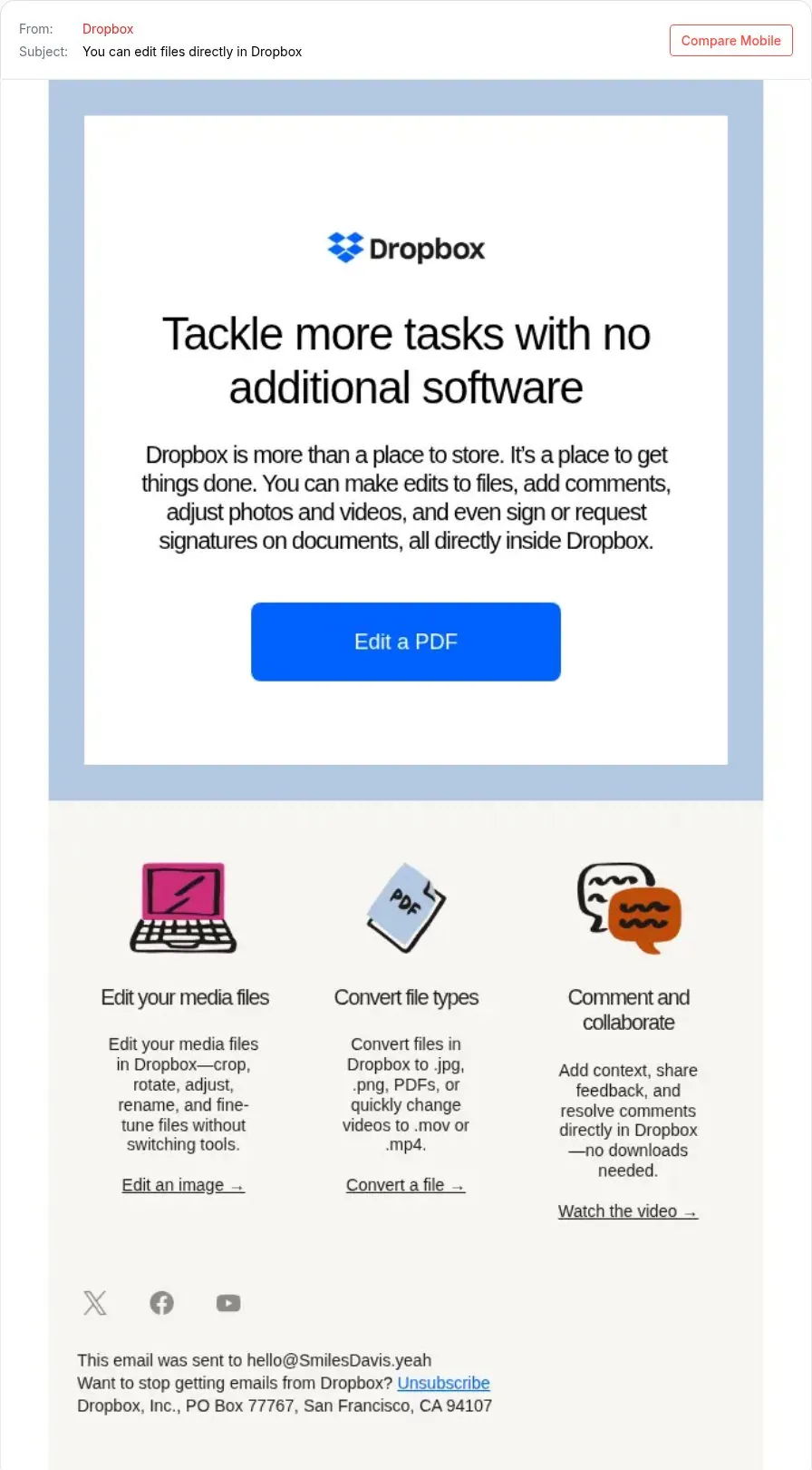 Tell users what they can do now