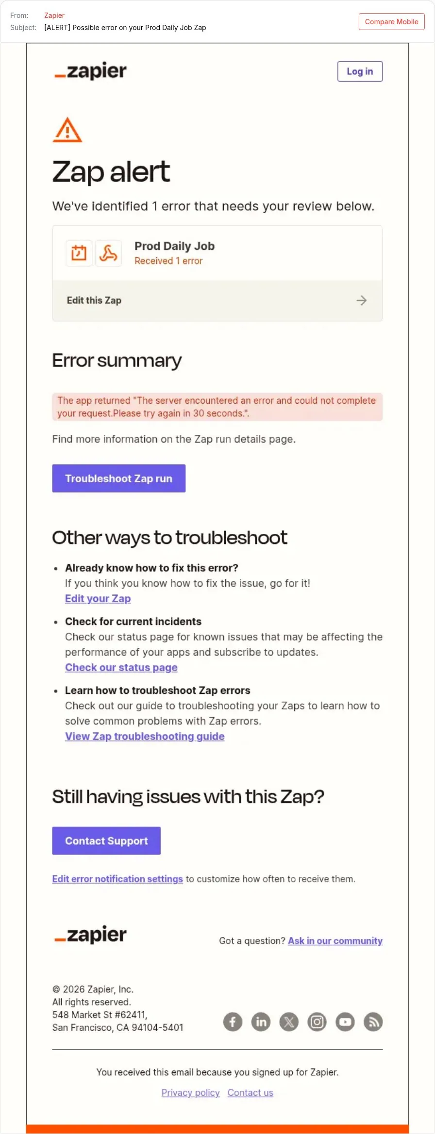 Make alerts tell people what to do