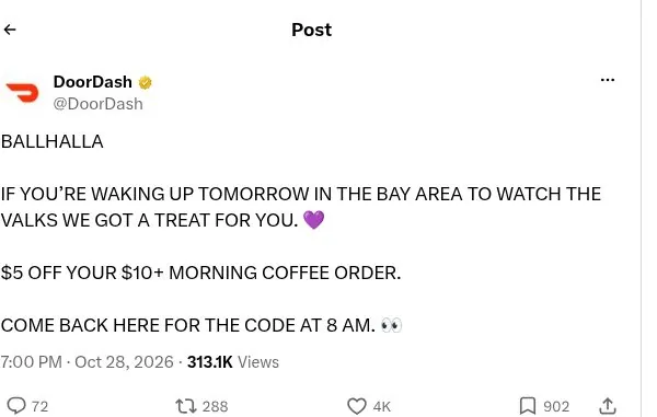 Make fans come back for the code