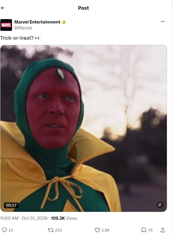 Bring back your Halloween scene on Halloween