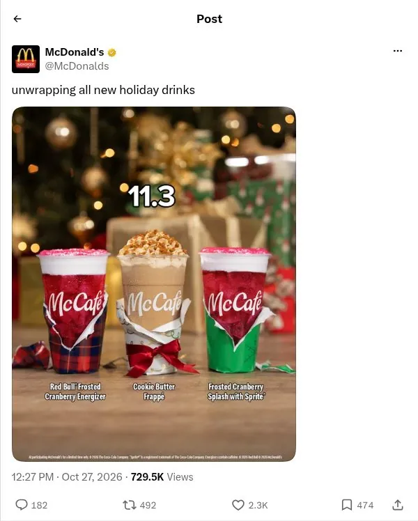Wrap the new menu like a gift