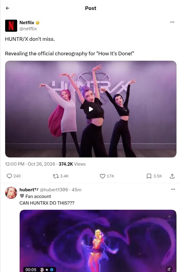 Give fans the official dance to copy