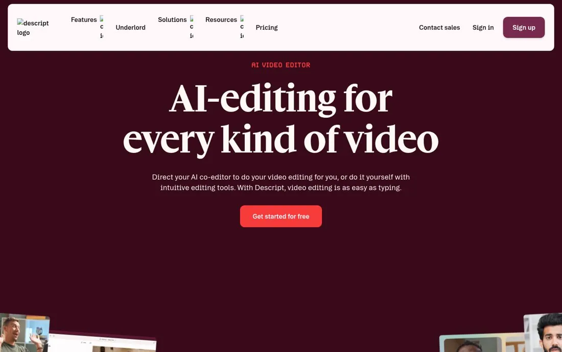 Lead with the one thing you edit