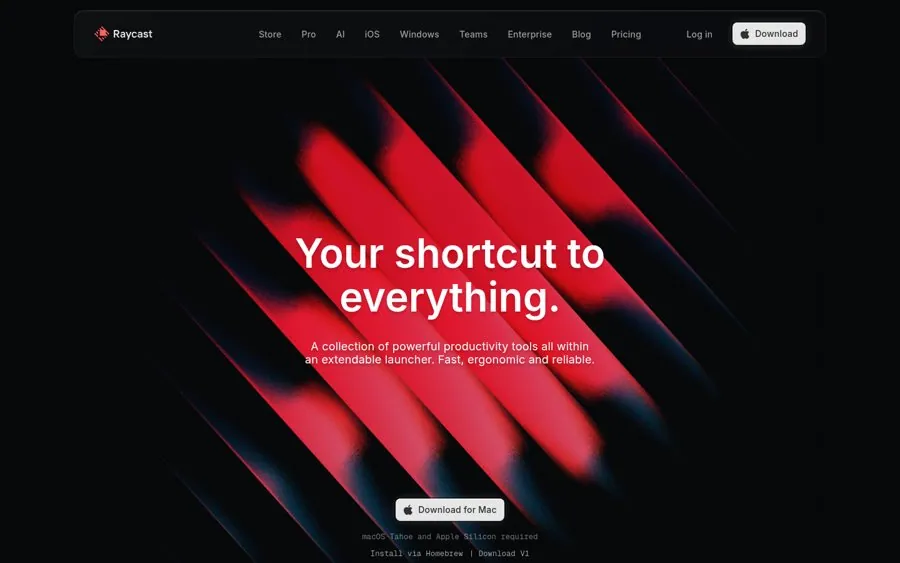 Promise one shortcut to everything from Raycast