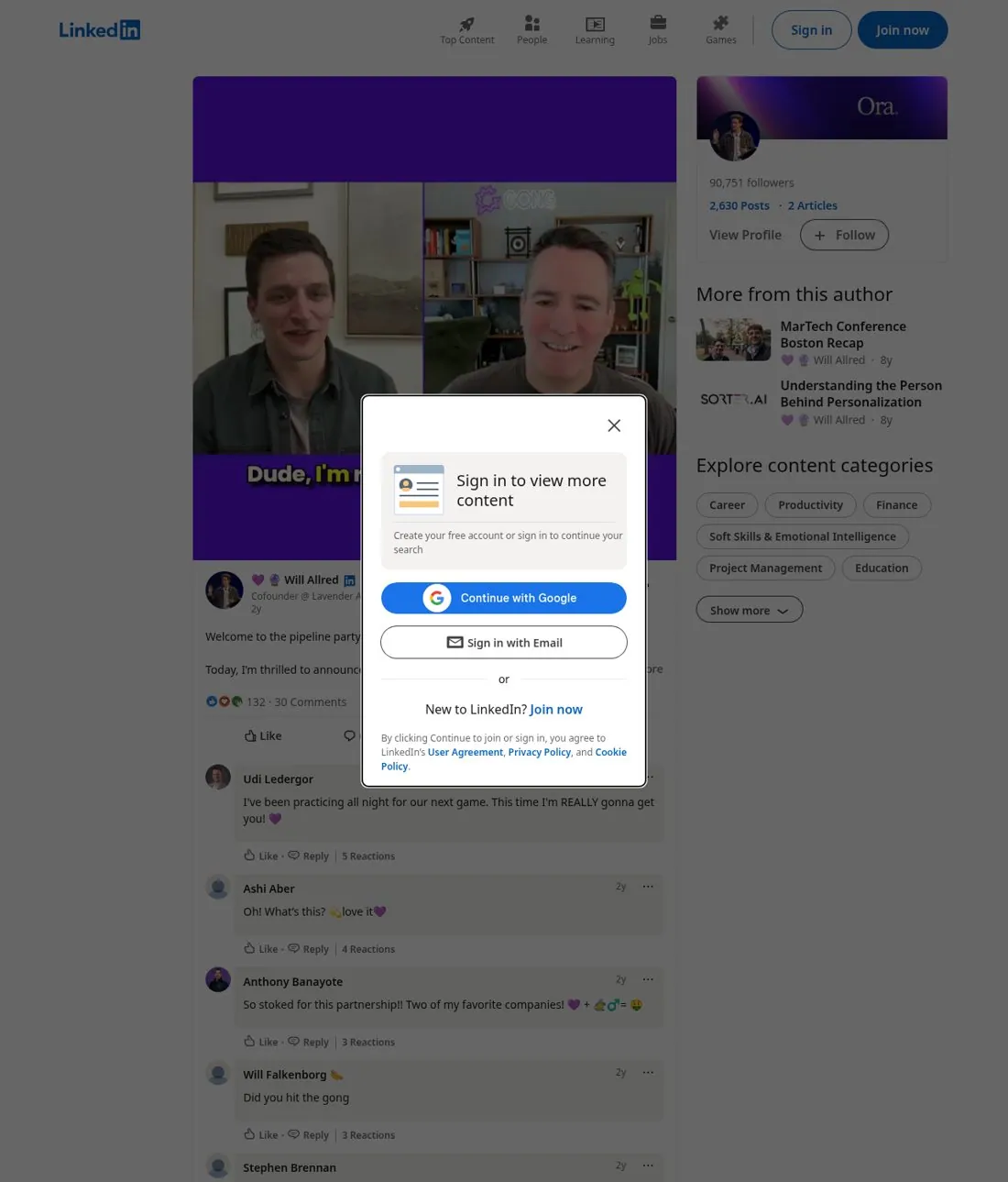 Make a partner launch feel like a party