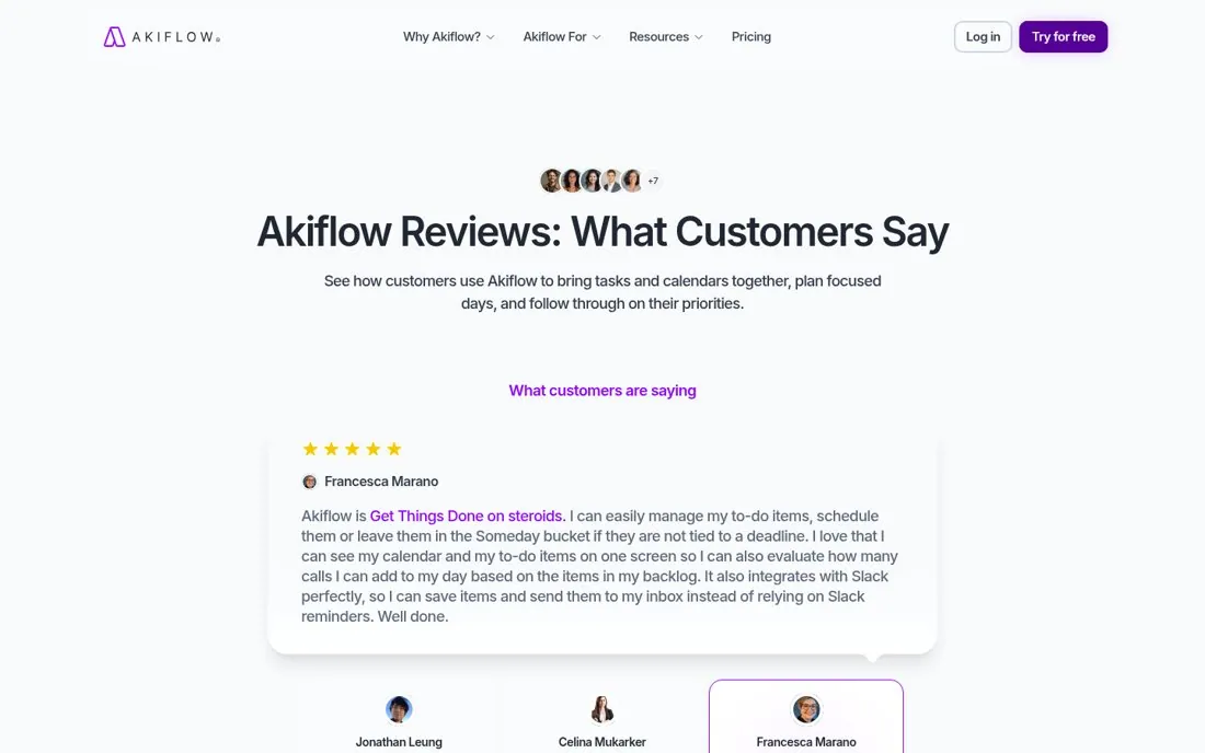 Say how the reviews were chosen