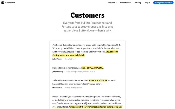 Highlight the key phrase in each quote