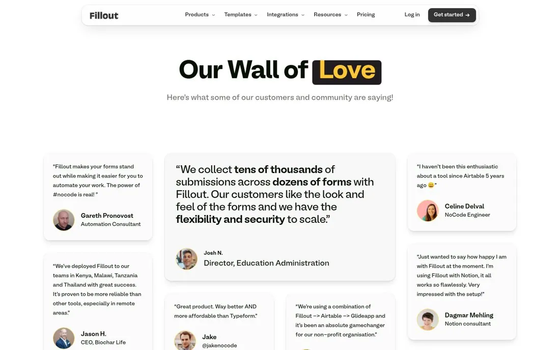 Show the job title under every quote