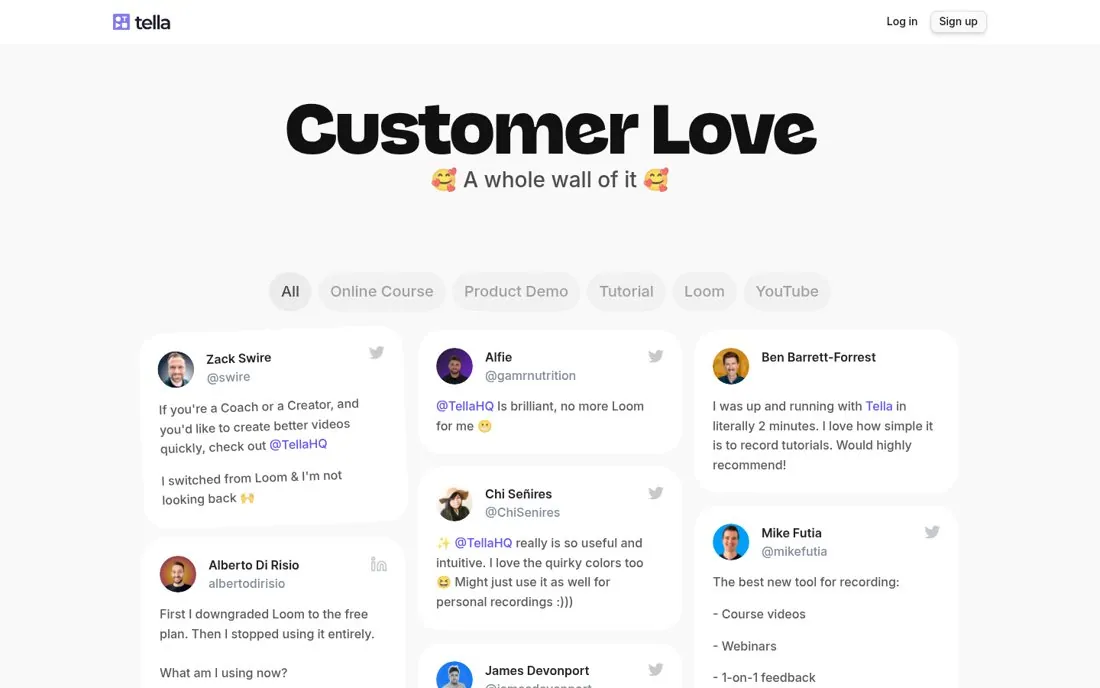 Filter the wall by use case