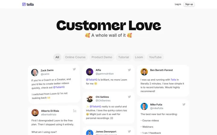 Filter the wall by use case
