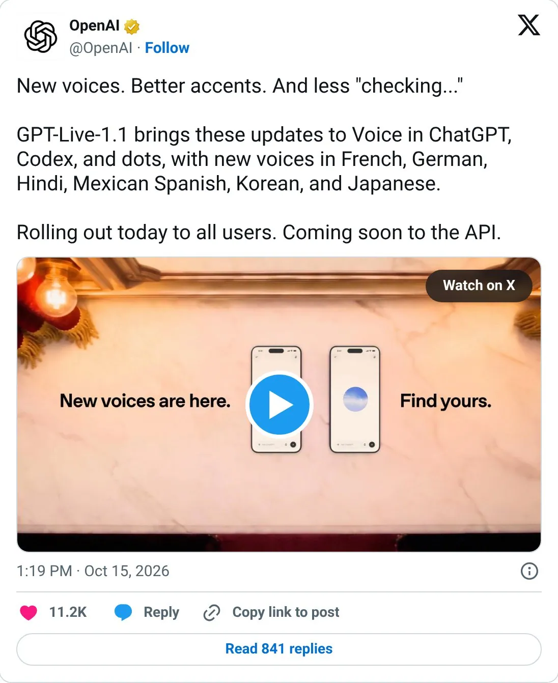 Open a launch with a three part slogan