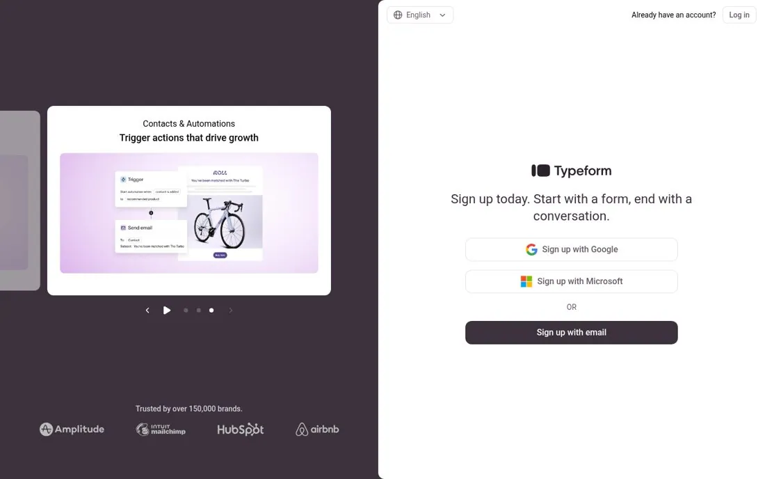 Rotate product slides beside the form