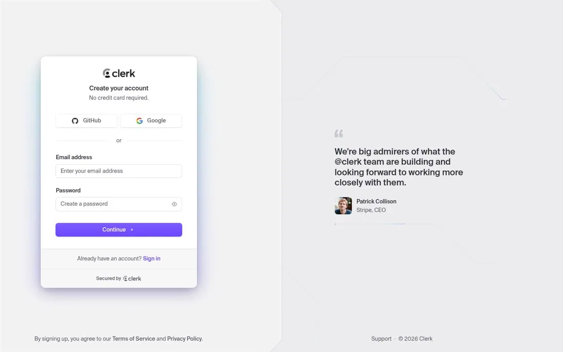 Put a famous customer quote beside the form