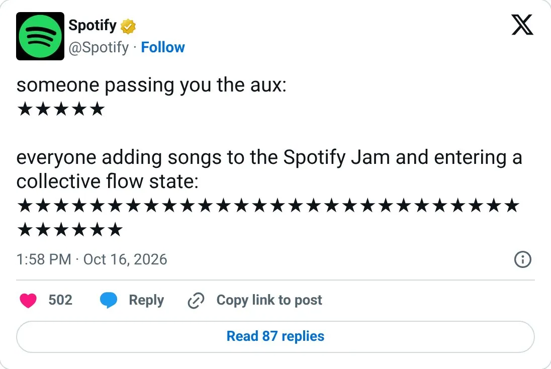 Rate your own feature with a playful score