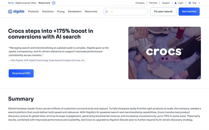 Match the headline to the customer