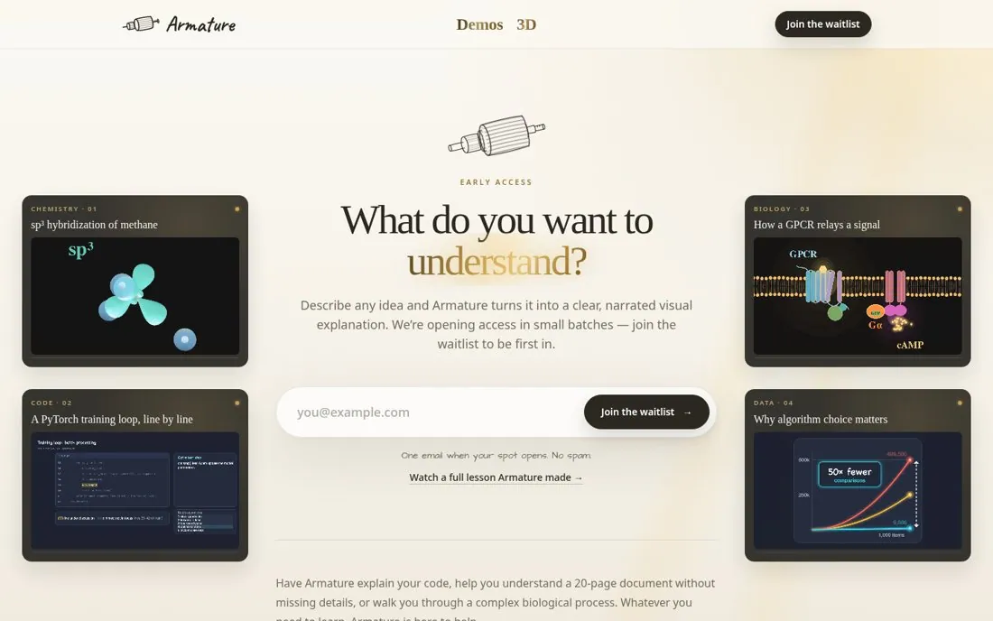 Let sample outputs sell the waitlist