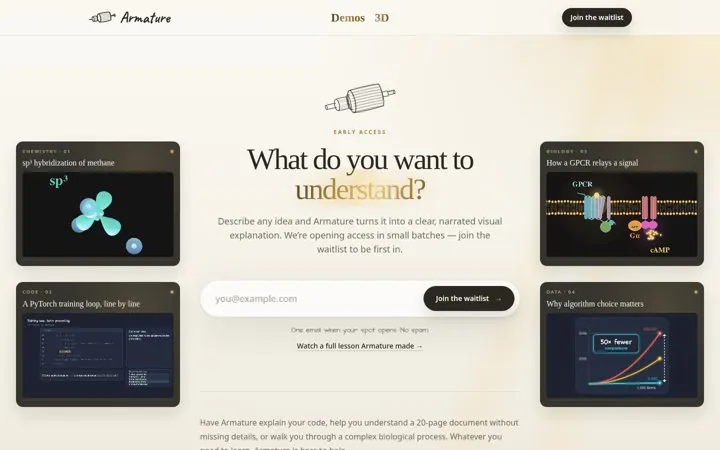 Let sample outputs sell the waitlist