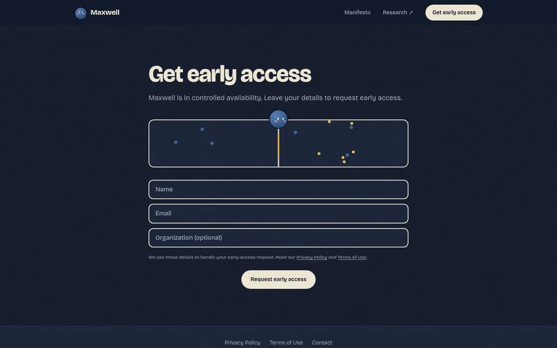 Keep the early access form to three fields