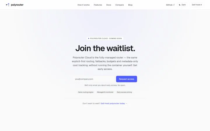 Give people a way in while they wait