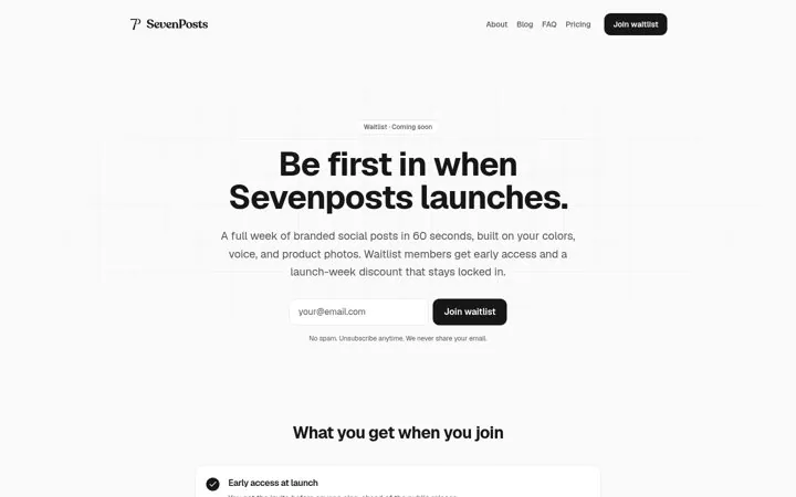 Lock in a launch discount for the list