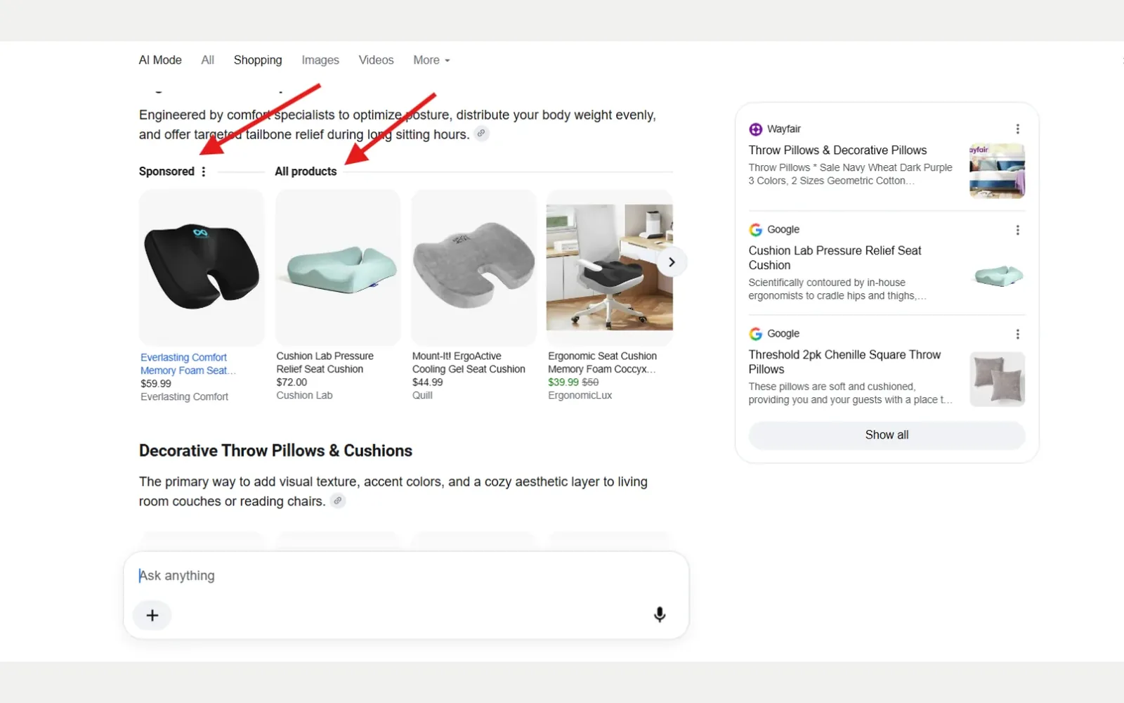 Google tests Shopping ads inside organic product carousels in AI Mode