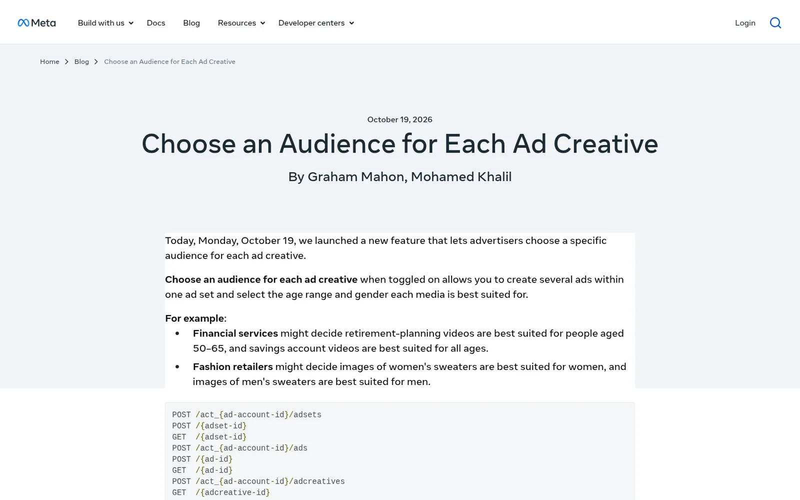 Meta now lets you pick an audience for each ad creative